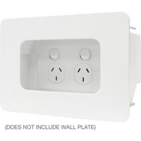 Matchmaster Recessed 1 Gang Mounting Wall Point Outlet Plates for TV AV 04mm Rp_1