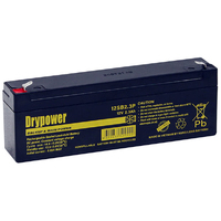 Drypower 12V 2.3Ah 27.6Wh Rechargeable Sealed Lead Acid Battery