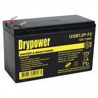 Drypower 12SB7.2P-F2 SLA Battery 12V 7.2Ah Rp BP7.5-12 BP8-12 EP7-12 EVP7-12  