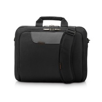 Everki 16 inch Laptop Bag Advance Compact Briefcase Trolley Handle through Strap