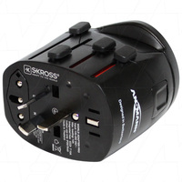Ansmann 1809-0000 Universal All In One 2 Pin 3 pin Travel Adaptor use worldwide