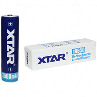 Xtar 3.6V 3.5Ah 3500mAh 18650 Size Protected Lithium-Ion Torch Battery