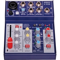 Redback Ultra compact 4 Channel Mixer With USB Output & Effects USB PC interface