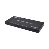 Dynalink 4 Way 4K HDMI Switcher With Audio Extractor & RS232 