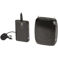 Digitech 1800mAh 32GB Max Memory Portable Wireless UHF Lapel Microphone System