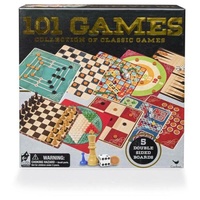 Classic Wooden 101 Games Set Includes 5 double-sided boards