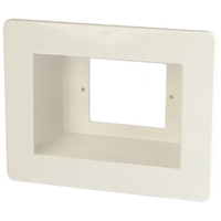 Recessed Wall Box - With 2 Inserts Power Wall Socket  Clipsal Type AV inser