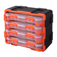 Tactix 4 Tower 13 compartment Polypropylene Wall mountable Storage Boxes
