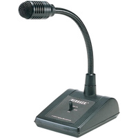 DeskPaging Microphone 3pin XLR PTT Switching Powder Coated Zinc Diecast 
