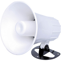 Redback 8 Ohm 15W PVC Weatherproof Plastic PA HornSpeaker White PVC Construction