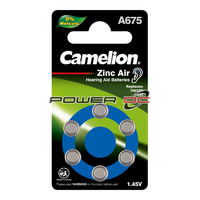 Camelion 1.45V A675  Zinc Air Hearing Aid Button Cell Batteries Replaces 7003ZD