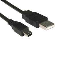 8ware UC2-MINI2OEM 10x USB 2.0 Extension Black Cable 1M A Male to Mini B 