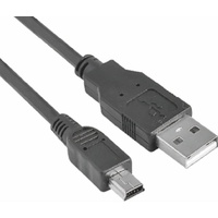 Astrotek USB 2.0 Cable 30cm-Type A Male to Mini B 5 pins Male Black Colour RoHS