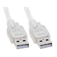 Astrotek USB 2.0 Cable 2m-Type A Male to Type A Male Transparent Colour RoHS