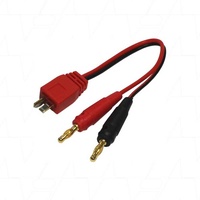 Enecharger Banana Plug Gold Pin to M T-Plug in Deans Style Charger Lead