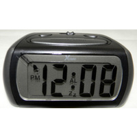 Ultracharge Travel LCD Alarm Clock Blue Black-lit Night Light 4M Snooze Button