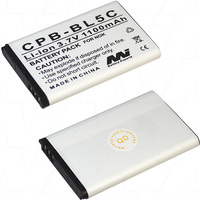MI CPB-BL5C-BP1 Lithium Ion Mobile Phone Battery 3.7V 1.1Ah 4.1Wh Aiptek Auro