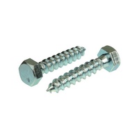 50Mm X 10Mm Coach Screw Zinc Plated  suitable fixing brackets to timber facias