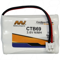 MI CTB69-BP1 NiMH Cordless Telephone Battery 3.6V for Audioline Binatone Casio 