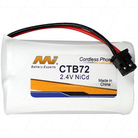 MI CTB72-BP1 NiCd Cordless Telephone Battery 2.4V Suitable for Panasonic Uniden