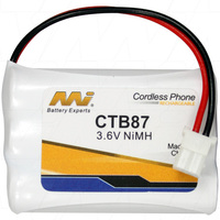 MI CTB87-BP1 NiMH Cordless Telephone Battery 3.6V for Bell south Casio Dualphone