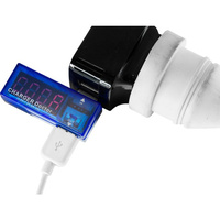 Pro.2 Portable USB Current Voltage Meter 3.5V-7V 0-3A Tester Charge DOC Blue