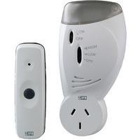 HPM 70m 240V Weather Resistant with Flashing Light Wireless Door Chime