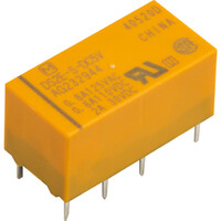 Panasonic 5V DC 2A DPDT PCB Miniature Signal Relay Gold-Clad Twin Contacts 0.2W