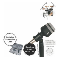 Yoga Kick Drum Microphone 3Pin Balanced Socket Freq 40Hz 15KHz Requires XLR lead