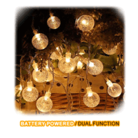 Sansai 50 LED Warm White with Static & Flashing Bubble Decorative Lights 