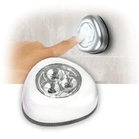 Sansai 3 LED Push Light Ideal for Use Long Life in Wardrobes & Cabinets