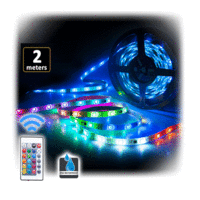 Sansai USB Powered LED TV Backlight RGB Multicolor 4x0.5m Strips IR remote Kit