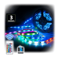 Sansai 3M USB 24Key Remote Control Powered RGB SMD 5050 LED Strip Light