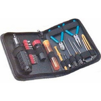 Electronic Tool Wallet 23 Piece Handy little Zip-Up case Includes Torx IC Extractor tweezers Cutters needle nose