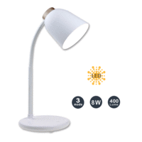 Sansai 8W 400 Lumens Multi-Angle & 6 Level Brightness LED Desk Lamp 