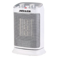 Heller 1500W White Ceramic Oscillating Fan Heater