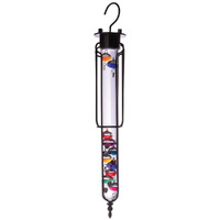 Geek Culture 57cm Black Frame and Hook Galileo Thermometer Hanging Display