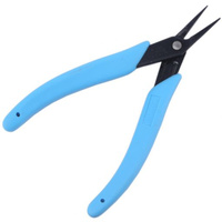 Xuron 130mm Tweezer Nose Pliers Serrated Strong Carbon Steel Extra Thin Profile Serrated Jaw Type