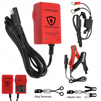 Enecharger 6V-12V 1.0A Automatic Lead Acid Battery Charger with Alligator clips