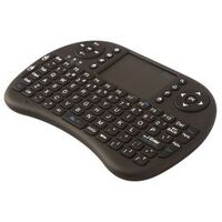 2.4GHz with USB Interface Mini QWERTY Wireless Keyboard & Touch Pad Black
