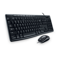 Logitech Media Full Size Keyboard and Mouse Combo 1000dpi USB 2.0 Thin profile