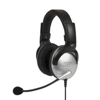 KOSS SB45 PC Headset With Microphone with boom mic Dual 3.5mm Stereo Plugs 