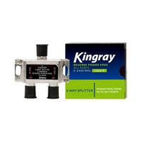 Kingray 5-2400 MHz 2 Way Compact Design Multistacker System Splitter