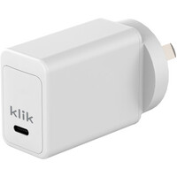 Klik 45W USB-C Power Delivery MacBook Air or Pro Wall Charger White