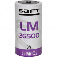Saft LM26500 C Size 3V Lithium Cylindrical Battery Cell w/Intrinsically Safe 