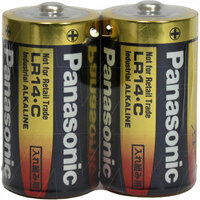 Panasonic LR14XW/2SK Industrial Grade C size Alkaline Battery 1.5V 2PK