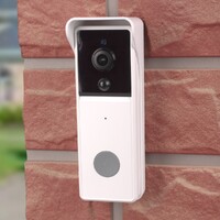 Laser Doorbell White Smart Full HD Vedio Two Way Talk with Chime Wi-Fi 2.4GHz