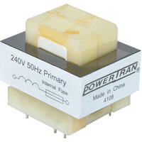 Powertran 5VA 9 plus 9V High Output PCB Transformer 240V 50Hz Primary