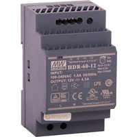 Meanwell 60W 12VDC 4.5A DIN Rail Switchmode Power Supply short circuit Protection
