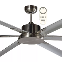 Martec 72inch 35W DC Ceiling Fan with Six Blades 1800mm Brushed Nickel